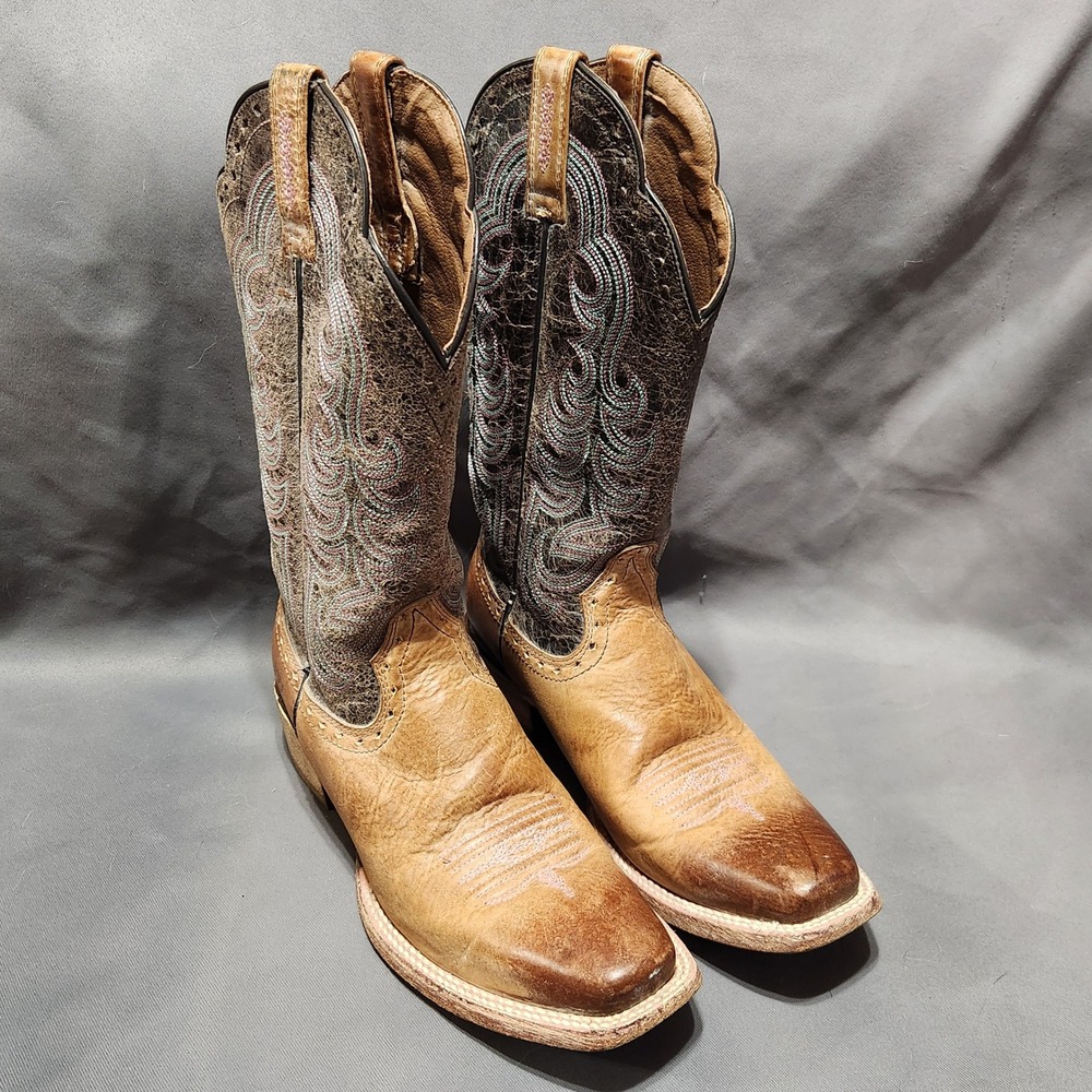 Ariat Barton Ultra Rustic Embroidered Womens Cowboy Boots 10014165 Size 8.5B